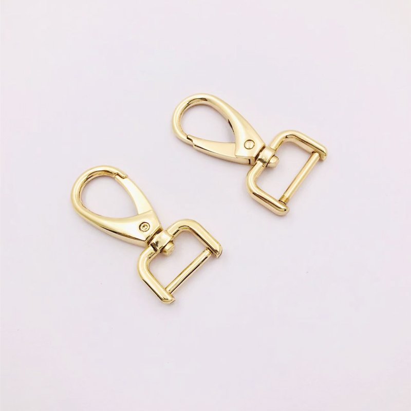 G537-3 G537 High quality zinc alloy 6 size light gold swivel hook snap hooks - Image 2