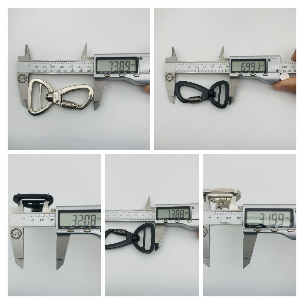 WPS拼图30 B638 Custom Logo High Quality Rotatable Buckle Carabiner Hook for Dog Hardware Lock Buckle Zinc Alloy Pet Traction Rope with Lock - Image 6