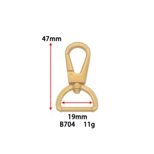 B704 New Arrival Bag Hardware Snap Hook High Quality 19mm Gold Swivel Snap Hook Clasp for Leather Bag
