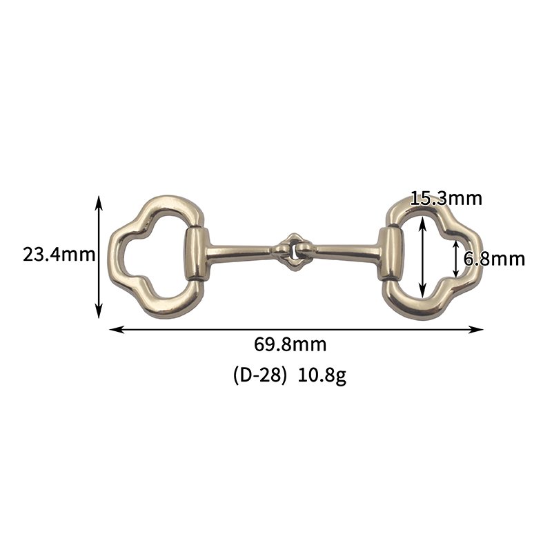 D28-1 D21 Fashion Hardware Women's Shoes Decorative Buckle Charm Leather Accessory for Clothing