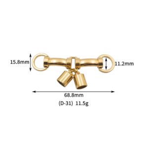 D31 High Quality Women's Single Shoe Buckle Alloy Accessories BellFlower Metal Shoes Decoration Antique Shoe Buckles