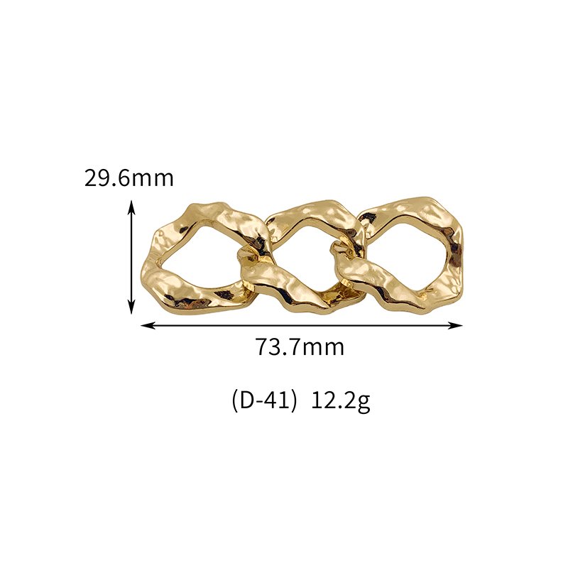 D41-4 D41 Environmental protection Metal Buckle Decorative Chain Clothing Shoes Swimsuit Bag Accessories Metal Decorative Buckle