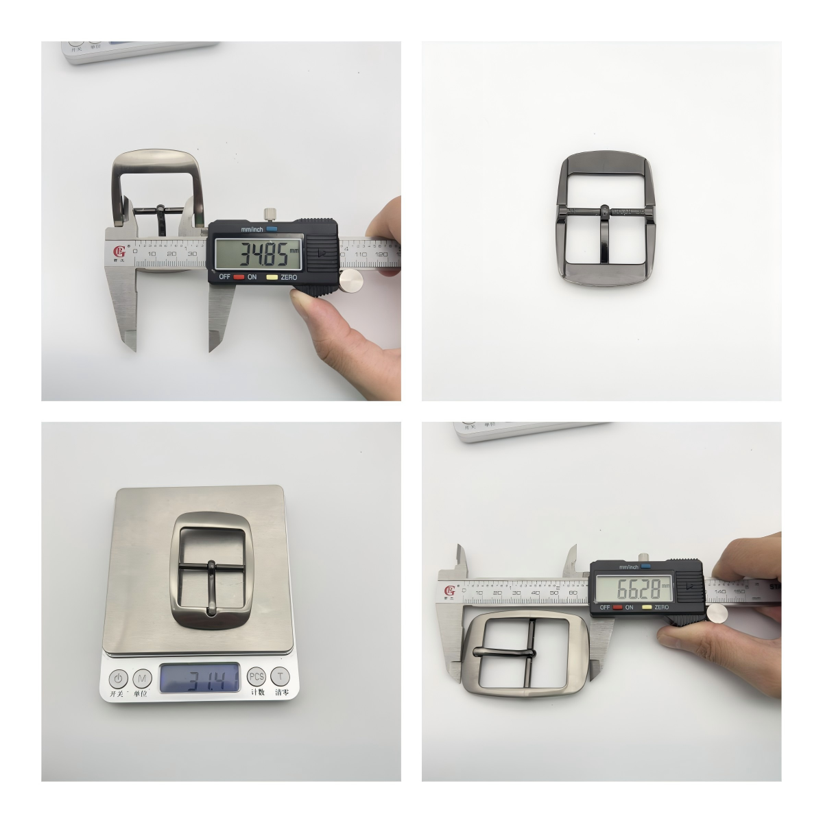 WPS拼图0 Z355 35mm Center Bar Pin Buckle for Leather Brushed Tri-glide Buckles for Belt Metal Belt Buckle for Men - Image 2