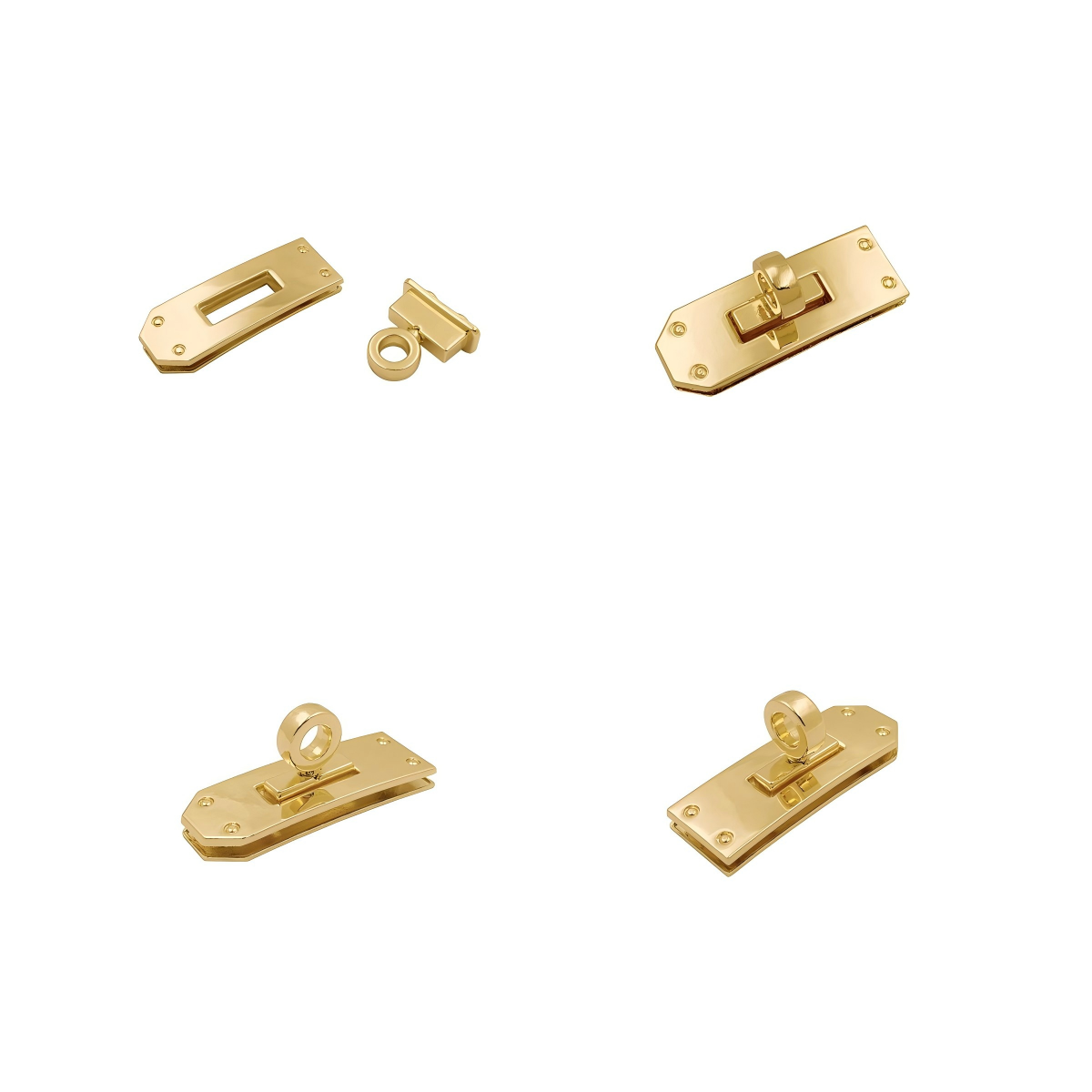 WPS拼图0 S722 Bag Lock Clasp Fasteners Metal Clasp Lock for Bag Hardware Accessories - Image 2
