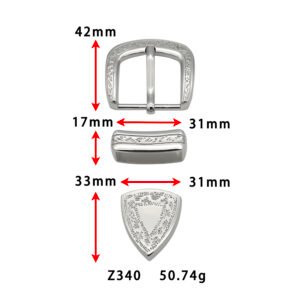 Z340 Factory Direct Three-piece Set Metal Custom Engraved Vintage Belt Buckle Western Cowgirl Custom Women's Western Belt Buckle Set