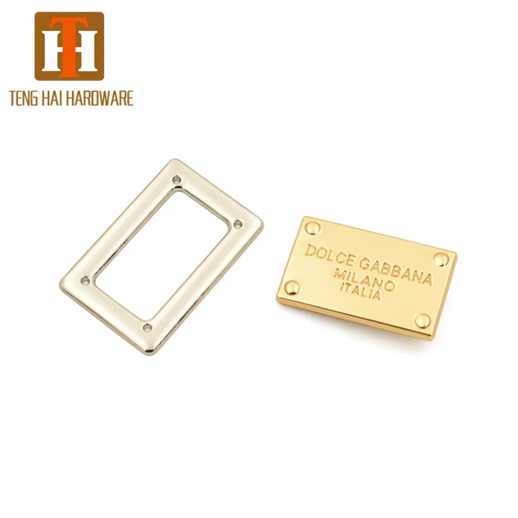 213e23d6c4c1e9707535766c24d168d B229 Custom Engraved logo Plate Handbag Metal logo - Image 3