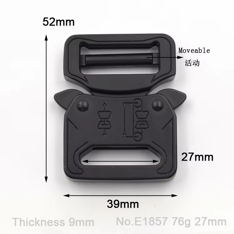 64a1bb8e83b9f25e6a68aa617ff80ad E1857 Tactical Molle Black Waist Belt Durable Strong Metal Buckle