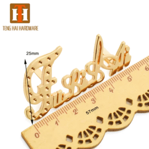 T796 High quality bag accessories metal name tags for purse logo