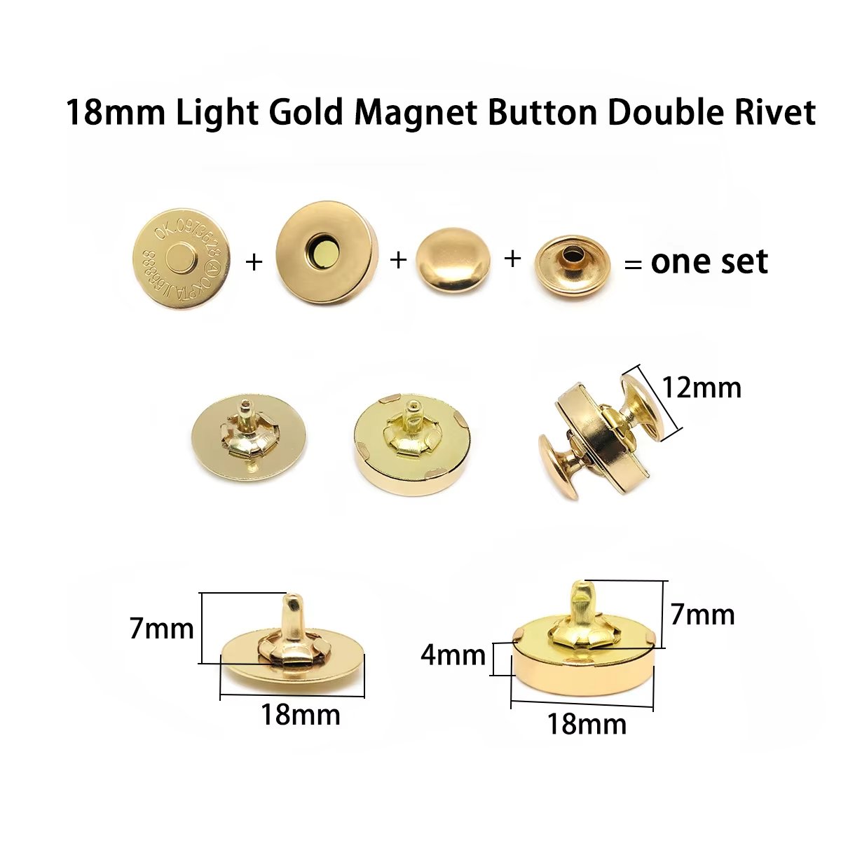 H9841f629a6df4812a47678f23f453028r High Quality 14Mm 18Mm Magnet Button Supplier Round Metal Rivet Magnetic Snap Button - Image 3