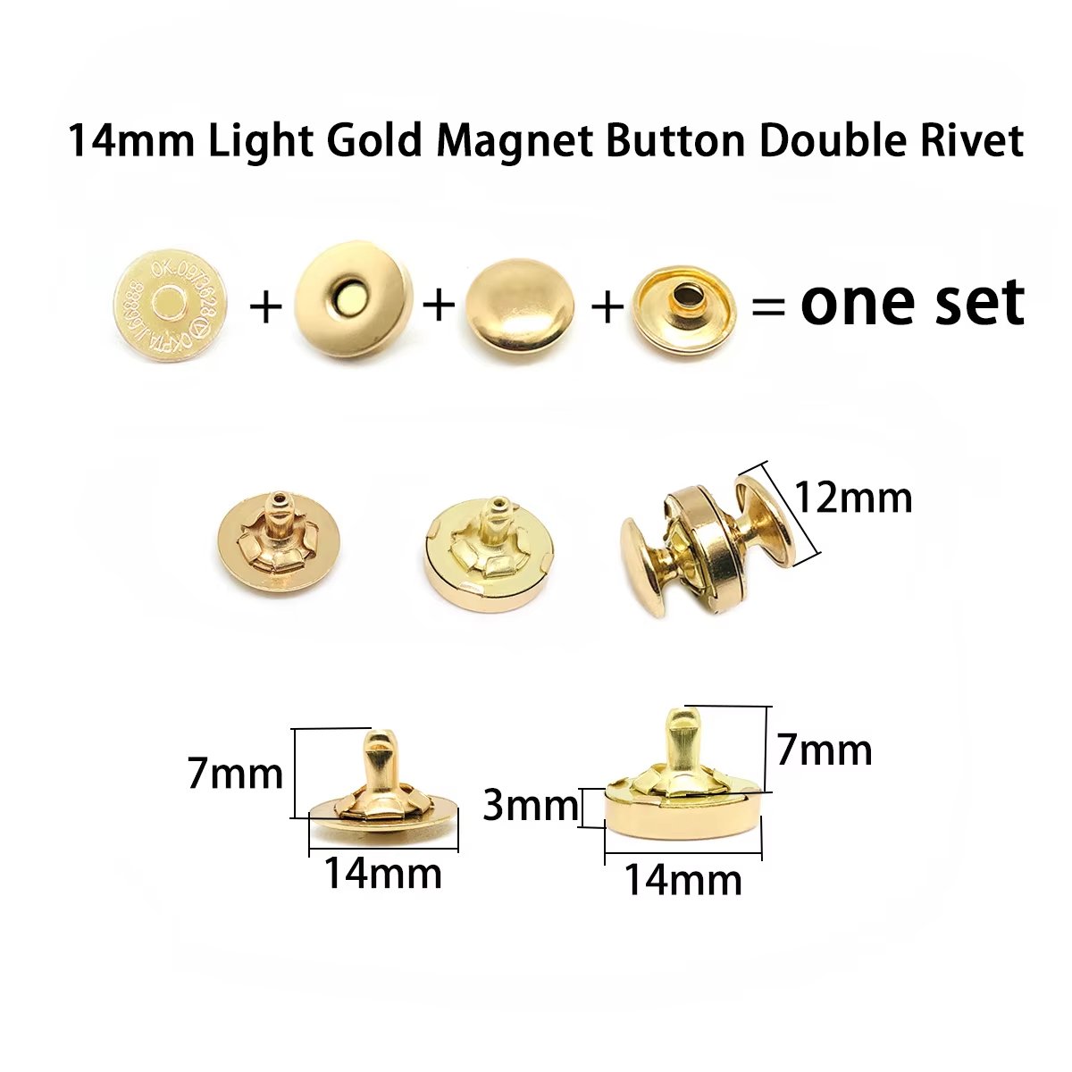 Hb558f9c5fc464bb78103e6849f20be87L High Quality 14Mm 18Mm Magnet Button Supplier Round Metal Rivet Magnetic Snap Button - Image 5