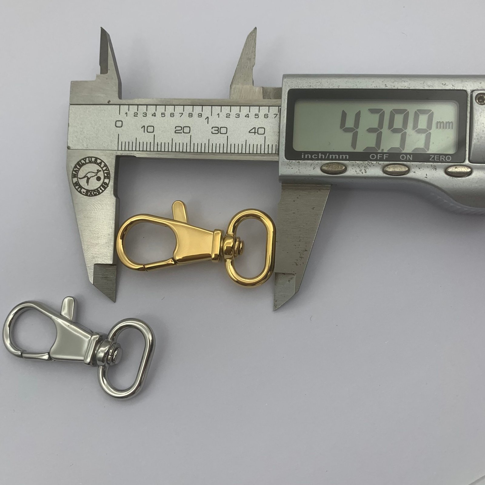 IMG_8937 SS132 16mm Stainless Steel Handbag Hardware Bag Accessories Trigger Keychain Snap Buckle for Bag Metal Bag Strap Lobster Clasp Swivel Hook - Image 3