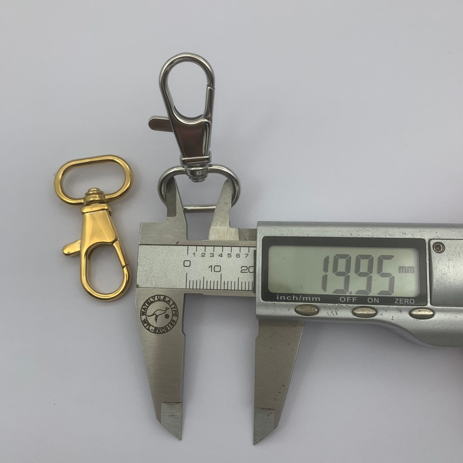 IMG_8941 SS133 Stainless Steel Lobster Swivel Clasp Dog Hook Spring Snap hook for bags and DIY - Image 2