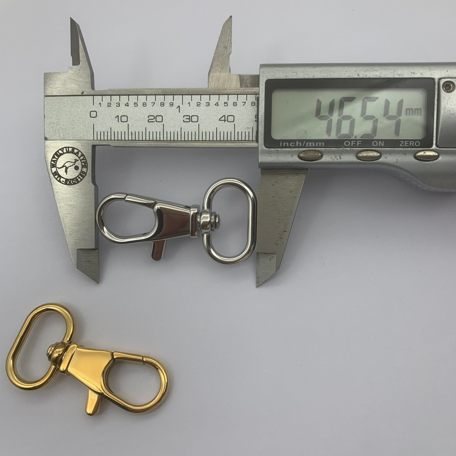 IMG_8942 SS133 Stainless Steel Lobster Swivel Clasp Dog Hook Spring Snap hook for bags and DIY - Image 3