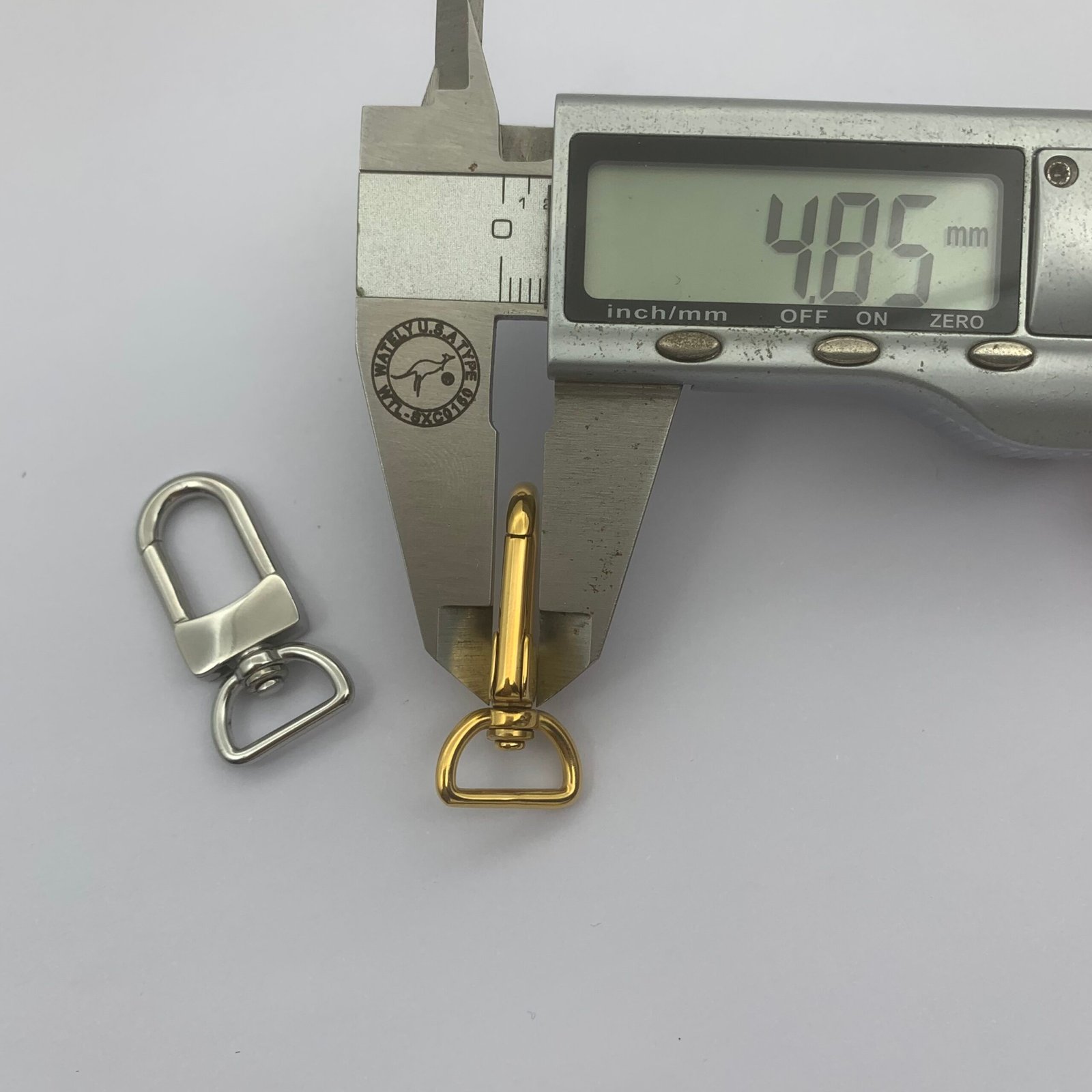 IMG_8949 SS128 Handbag Hardware Accessories Bag Strap Dog Buckle Clasp Metal Snap Hook Stainless Steel Swivel Lobster Hook for Bag - Image 4