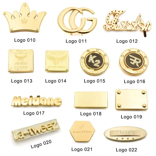 Main-02 Custom Design Handbag logo Plate Metal Brand Label logo for Bag - Image 2