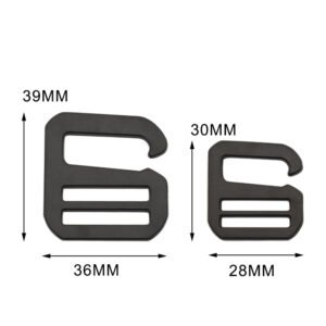 Buckle 36 Backpack Carabiners Hook Outdoor Buckle Clips Backpack Webbing Buckles Strap Belt Hardware Adjustable g Buckle Metal G Hooks