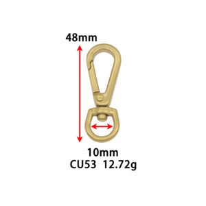 CU53 Brass Hook Buckle Hot Sale Key Hook Lobster Clasp and Dog Buckle for Pants Bag Chains