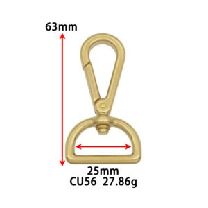 CU56 High Quality Durable Brass Spring Hook Purse Hooks Bag Snap Hook
