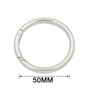 R042 Zinc Alloy Metal 13mm 15mm 18mm Diameter Gold Plated Gunmetal Spring Gate Round Ring O Ring
