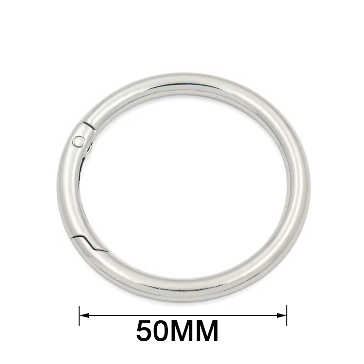 0e2a3d63-8023-475a-a855-1d6286205d82 R042 Zinc Alloy Metal 13mm 15mm 18mm Diameter Gold Plated Gunmetal Spring Gate Round Ring O Ring