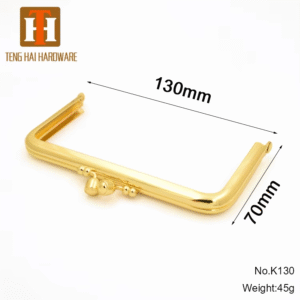 K130 Fashion Bag Kiss Clasp Lock Clip Metal Coin Purse Frame