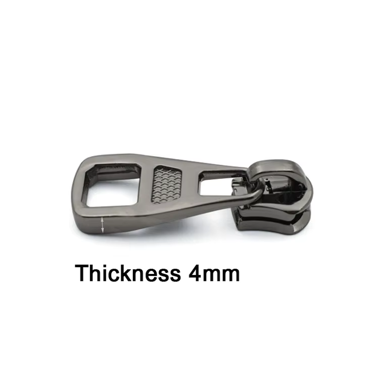 b8633f72-543f-4aae-bdef-738889071309 G166 Hight Quality Design Bag Fitting Metal Blank Gold Plated Gun Black Zipper Puller for Garment - Image 4