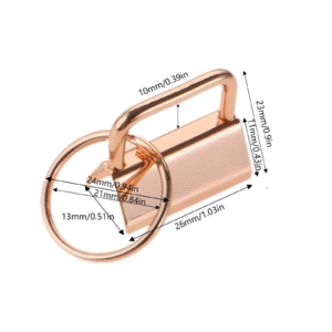 R111 25/32mm Metal Keyfob 7 Colors Key Fob Hardware With Split Key Fob Ring Keychain Key Fob Hardware Accessories
