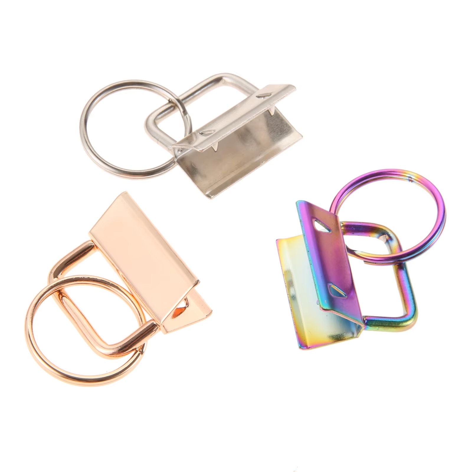 Main-05 R111 25/32mm Metal Keyfob 7 Colors Key Fob Hardware With Split Key Fob Ring Keychain Key Fob Hardware Accessories - Image 5