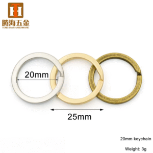 In stock custom color flat cheap metal split key ring for sale