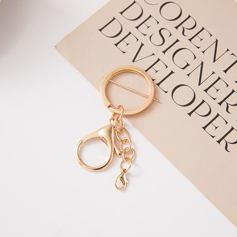 主图-07 Wholesale Manufacturer's Three-Piece Set Light Gold Zinc Alloy Lobster Clasp Chain Metal Key Ring Special Bag Parts Accessories - Image 5