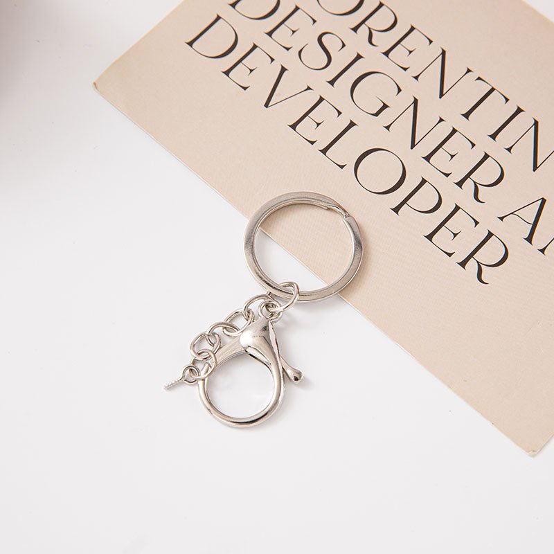 主图-10 Wholesale Manufacturer's Three-Piece Set Light Gold Zinc Alloy Lobster Clasp Chain Metal Key Ring Special Bag Parts Accessories - Image 6