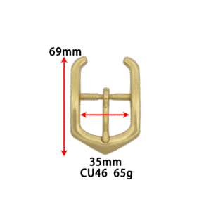 CU46 35MM Inch Solid Brass Good Design Decoration Belt Buckle For Mens Belt Accessories