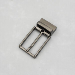 rotatable gunmetal belt buckle polished pin buckle for work & daily use