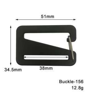 buckle 55 metal g hook webbing buckle molle tool heavy duty strong strap clip hook outdoors (copy)