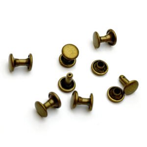 pure brass double sided rivets round head studs pure copper double sided rivets key bags luggage & bag accessories wholesale