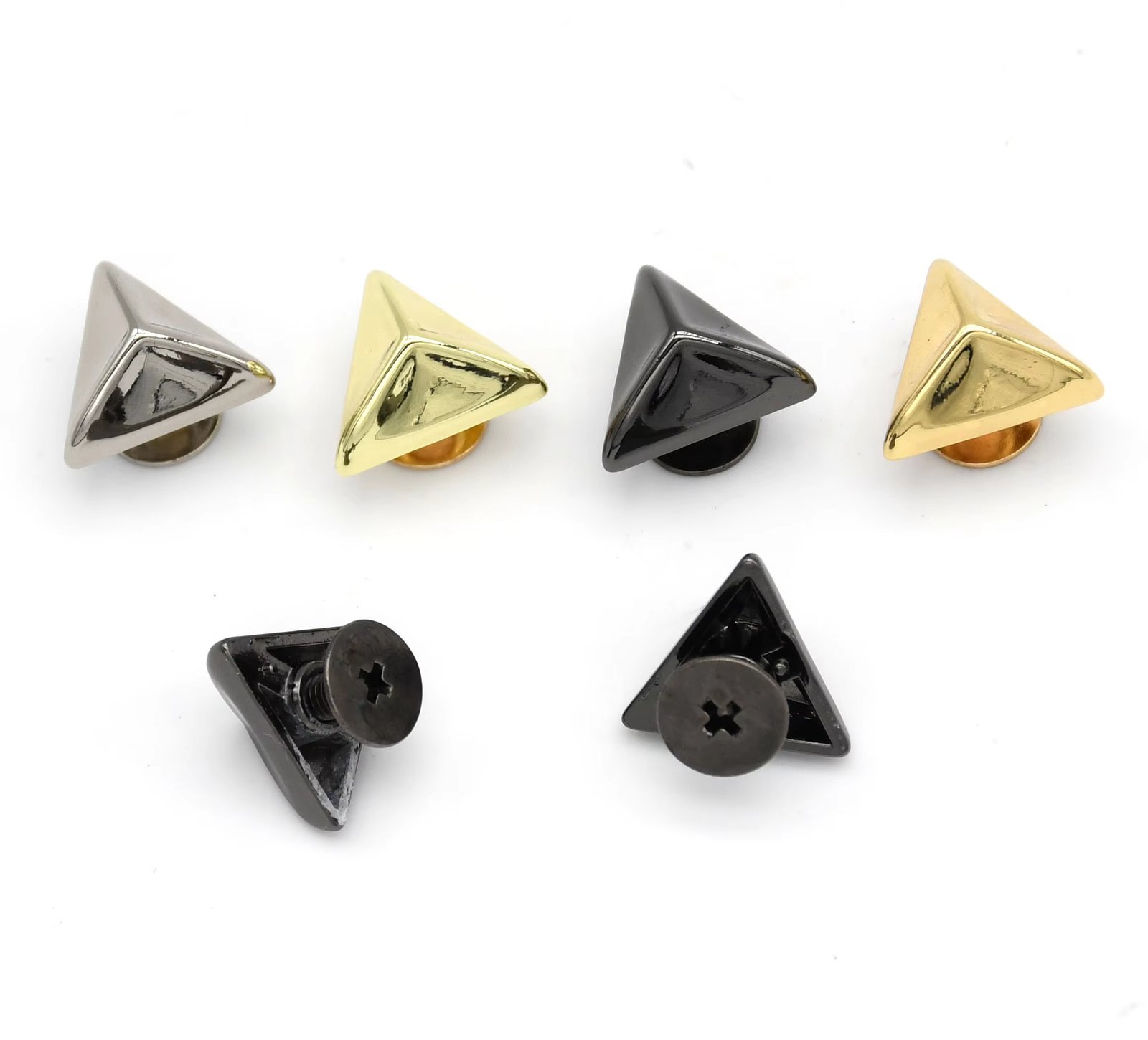 cloxy diy bag making accessory triangle shape decorative rivets screw rivets for leather craft bag belt triangle metal rivets cloxy diy bag making accessory triangle shape decorative rivets screw rivets for leather craft bag belt triangle metal rivets