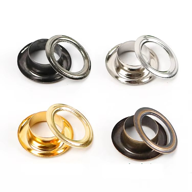 nickel plated silver custom size logo shoe hoodies grommet metal garment eyelets for clothing nickel plated silver custom size logo shoe hoodies grommet metal garment eyelets for clothing