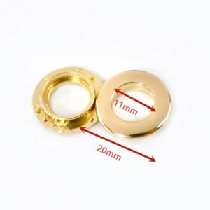 11mm diy sewing luggage hardware accessories grommet perforated o ring clasp zinc alloy die casting eyelets buckle