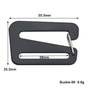 buckle 99 tactical aluminum g hook buckles lightweight hardware for outdoor backpacks & travel luggage (copy)