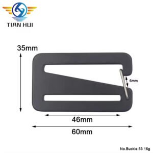 buckle 53 custom spring adjustable buckle metal aluminum g hook buckle for backpack