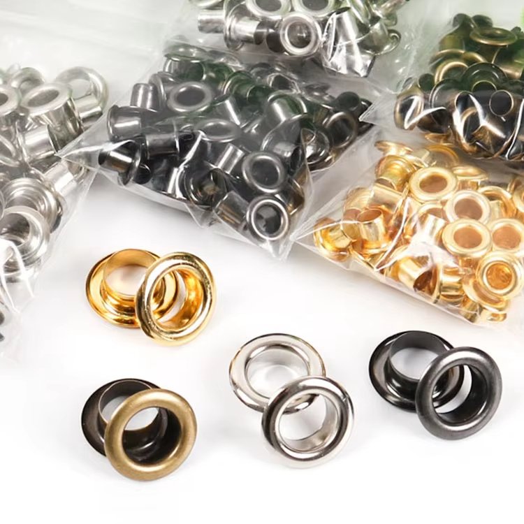 nickel plated silver custom size logo shoe hoodies grommet metal garment eyelets for clothing nickel plated silver custom size logo shoe hoodies grommet metal garment eyelets for clothing