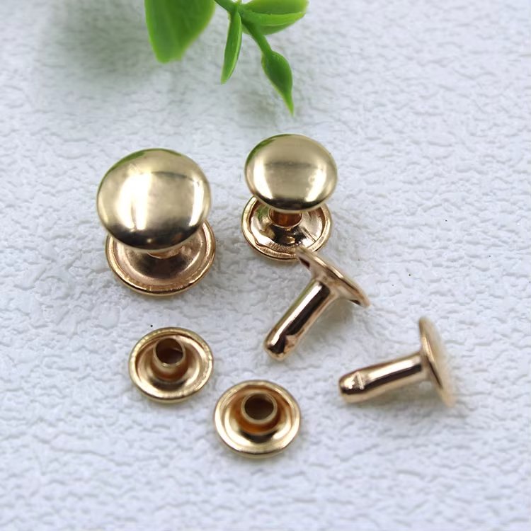 solid brass metal round mushroom shape double cap rivet 6mm 7mm 8mm 9mm 10mm 12mm studs rivet for leather shoes bags clothes solid brass metal round mushroom shape double cap rivet 6mm 7mm 8mm 9mm 10mm 12mm studs rivet for leather shoes bags clothes