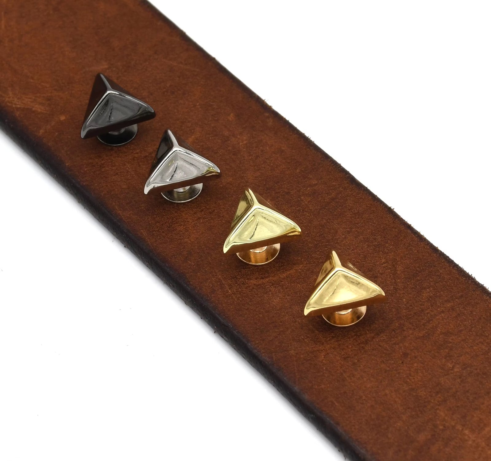 cloxy diy bag making accessory triangle shape decorative rivets screw rivets for leather craft bag belt triangle metal rivets cloxy diy bag making accessory triangle shape decorative rivets screw rivets for leather craft bag belt triangle metal rivets