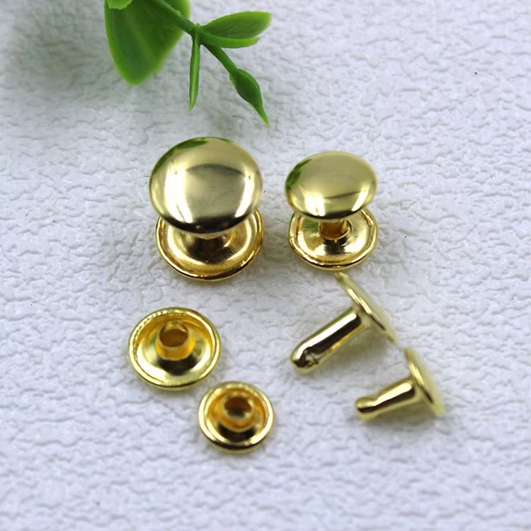 solid brass metal round mushroom shape double cap rivet 6mm 7mm 8mm 9mm 10mm 12mm studs rivet for leather shoes bags clothes solid brass metal round mushroom shape double cap rivet 6mm 7mm 8mm 9mm 10mm 12mm studs rivet for leather shoes bags clothes