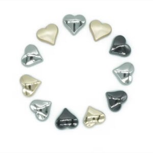 heart shaped metal rivet studs special fashion decorative bag parts & accessories