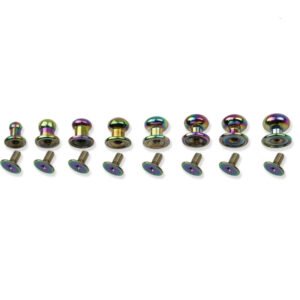 4/5/6/7/8/9/10mm round knob rivets metal monk head screws studs alloy nail buckle tack cloth button bag leather crafts