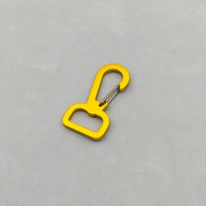 lightweight aluminum alloy 8 shaped spring snap hook with o ring keychain hardware for wholesale (copy)