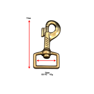 cu142 gold polished brass swivel hook metal oval ring connector for leash strap bag hardware accessories wholesale (copy)