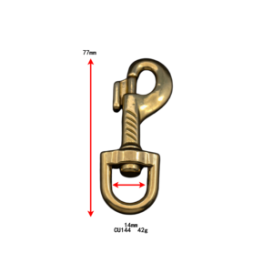 cu143 13mmx76mm long brass swivel snap hook with o ring anti twist swivel connector for dog leash bag strap keychain hardware (copy)