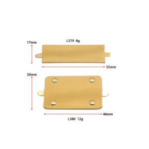 l379 light gold zinc alloy blank logo bag nameplates custom engravable for handbag purse wholesale